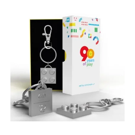 LEGO 100871 Zilveren metalen sleutelhanger